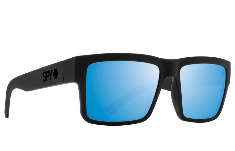 Spy Spy Montana Soft Matte Black | Happy Boost Polar Ice Blue Mirror