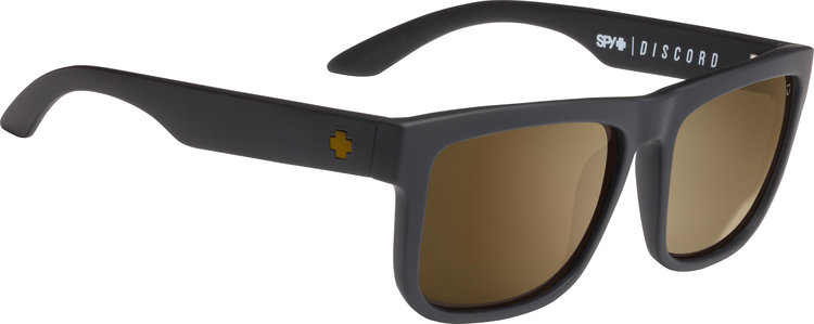Spy Spy Discord Af Soft Matte Black | Happy Bronze w/ Gold Mirror