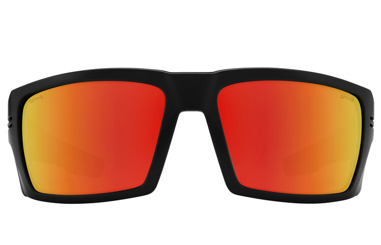 Spy Spy Rebar Ansi Matte Black | Happy Bronze Red Spectra Mirror