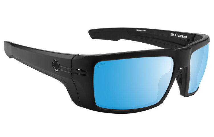Spy Spy Rebar Ansi Matte Black | Happy Boost Polar Ice Blue Mirror