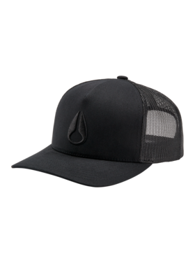 Nixon Nixon Iconed Trucker Hat | Black/Black
