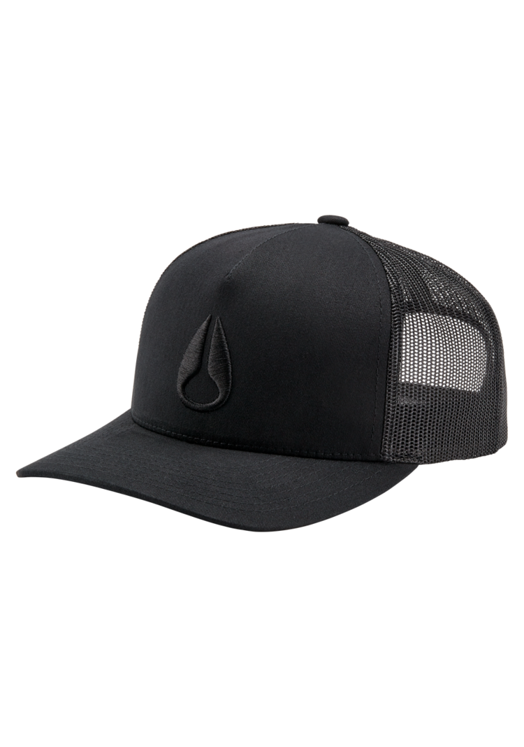 Nixon Nixon Iconed Trucker Hat | Black/Black