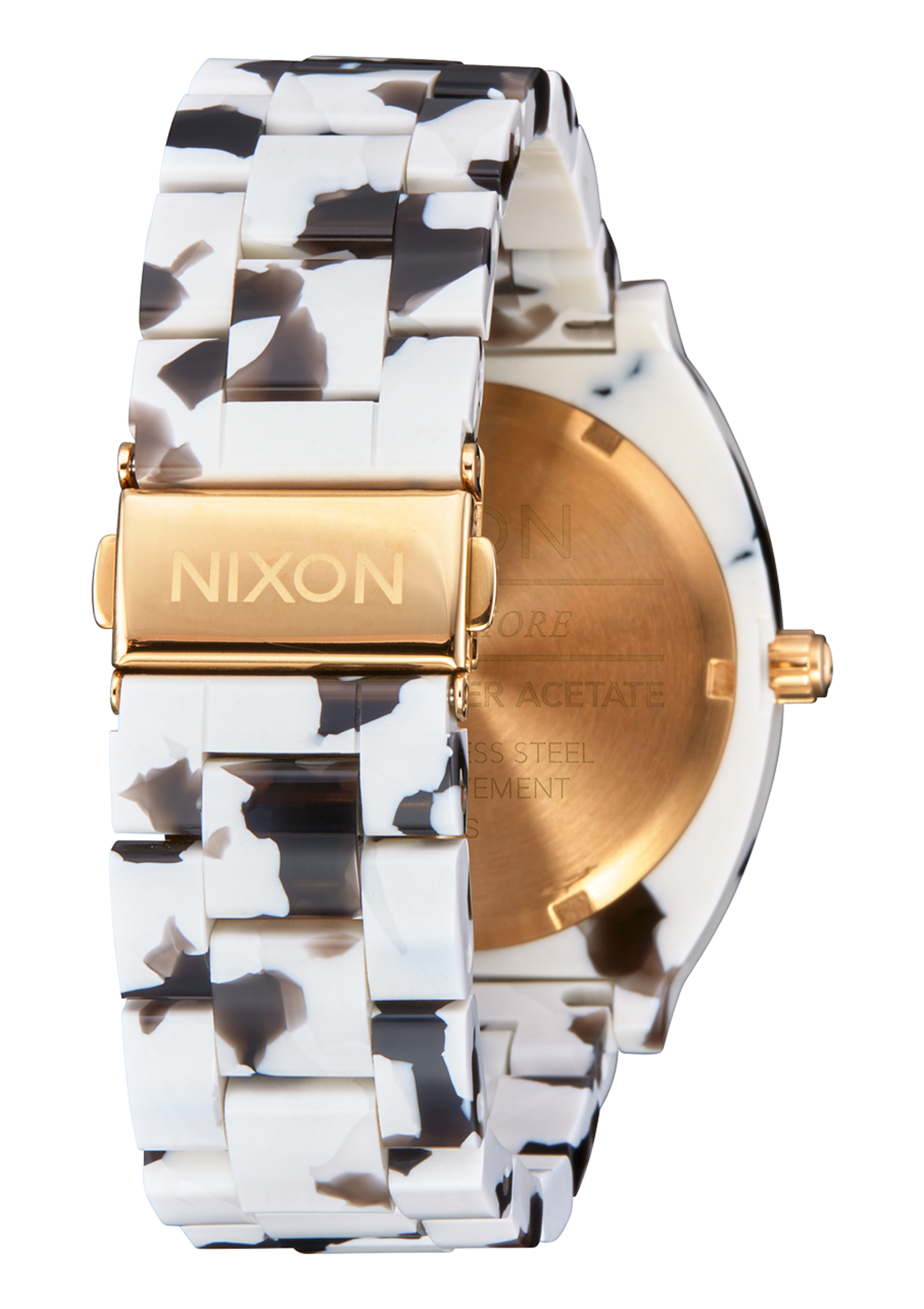 Nixon Nixon Time Teller Acetate | Black Tortoise