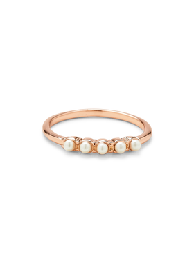 Pura Vida Pura Vida Mini Pearl Pave Ring | Rose Gold