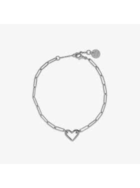 Pura Vida Pura Vida Mood Flower Paperclip Chain Braclet | Silver