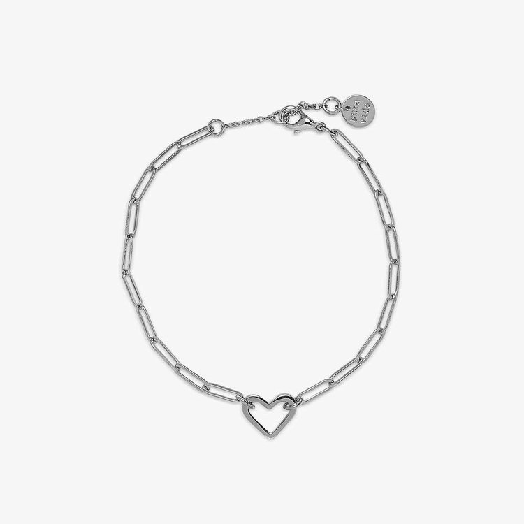 Pura Vida Pura Vida Mood Flower Paperclip Chain Braclet | Silver
