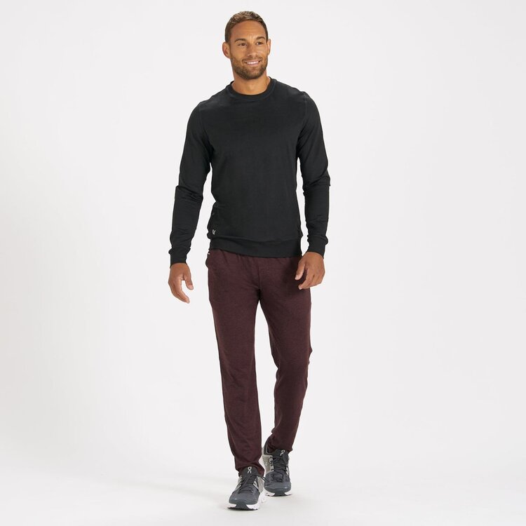 Vuori Vuori Mens Ponto Performance Crew | Black Heather