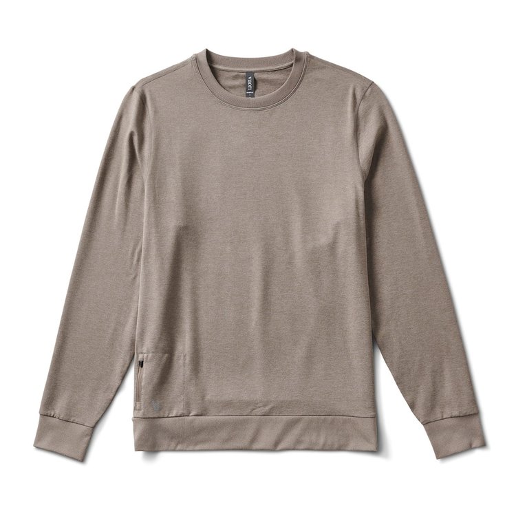 Vuori Vuori Ponto Performance Crew (Mens) | Walnut Heather