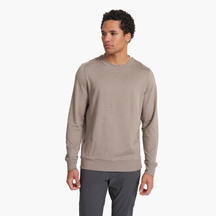 Vuori Vuori Ponto Performance Crew (Mens) | Walnut Heather