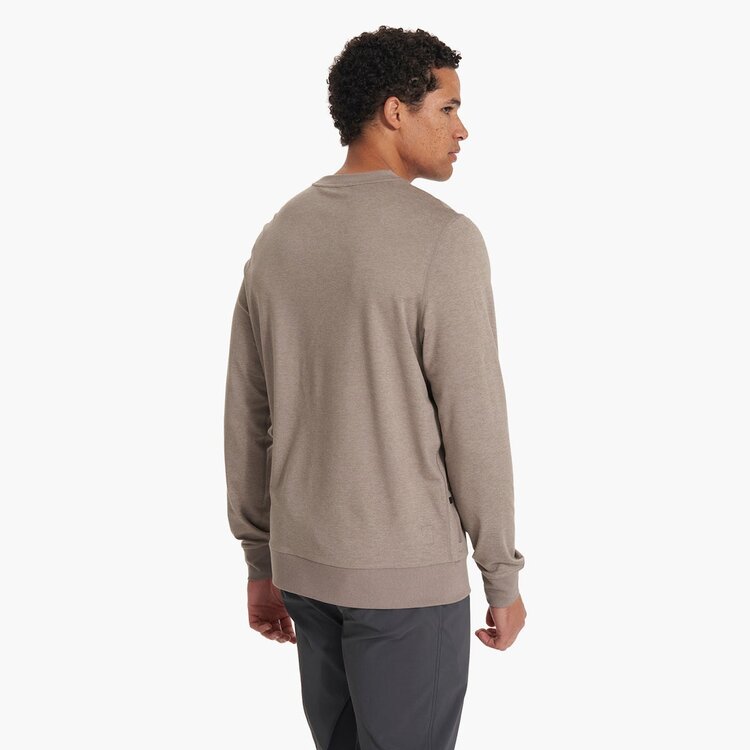 Vuori Vuori Ponto Performance Crew (Mens) | Walnut Heather