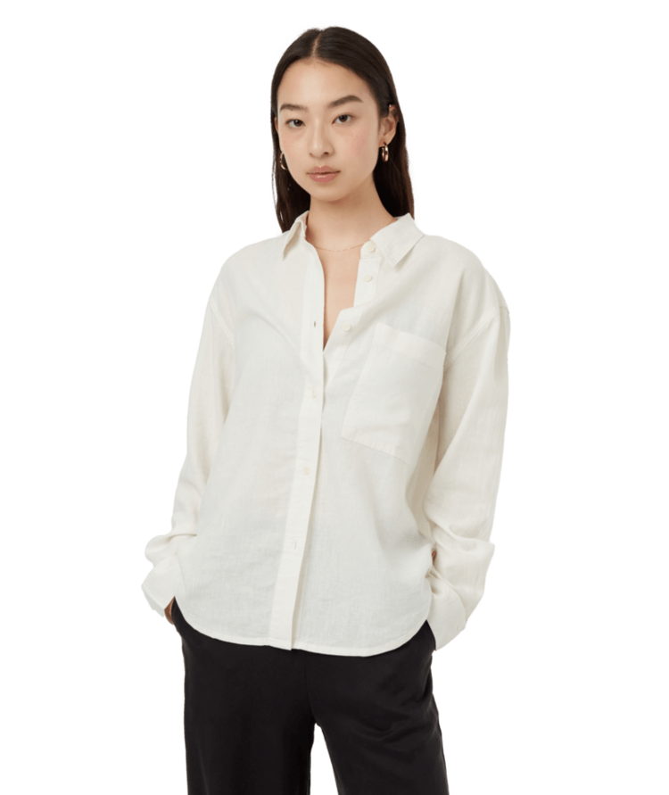 Tentree Tentree Womens Hemp Button Front Shirt | Undyed