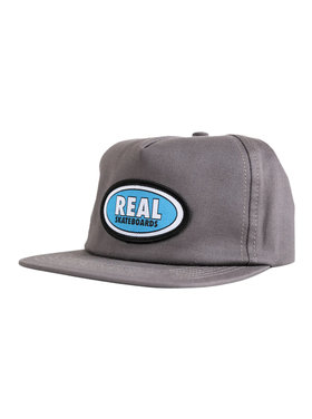 Real Real Oval Snapback | Charcoal/Blue