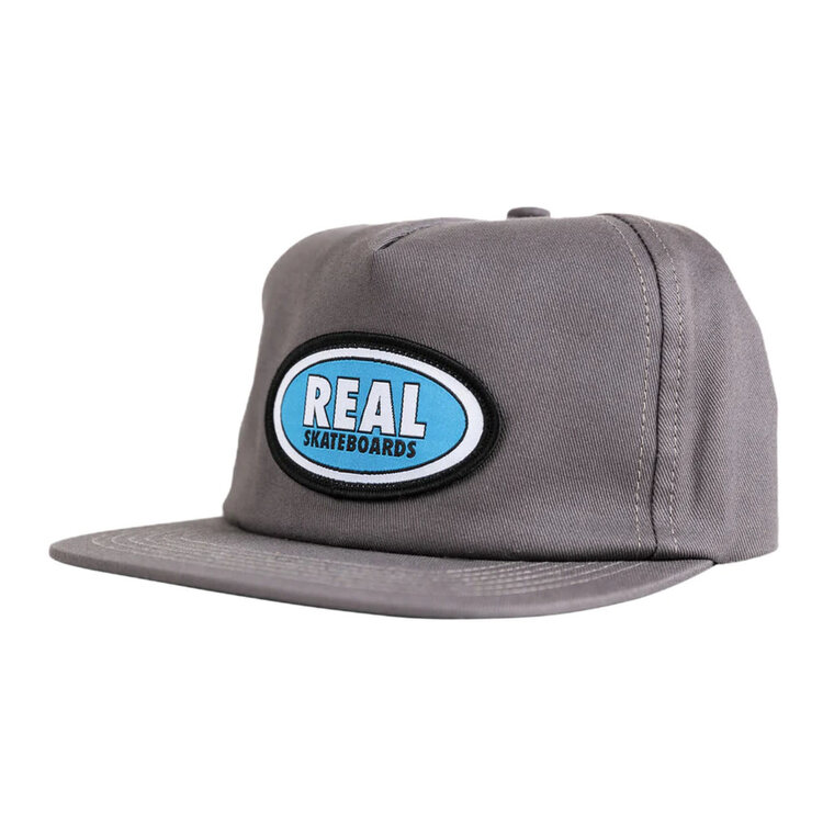 Real Real Oval Snapback | Charcoal/Blue