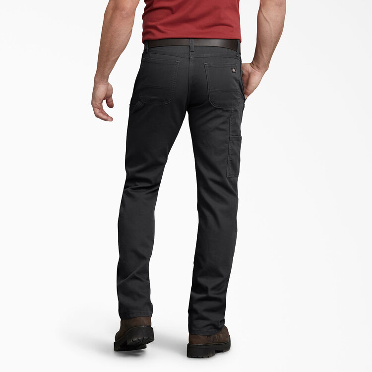Dickies Dickies Mens Regular Fit Straight Leg Duck Carpenter Pants | Stonewashed Black