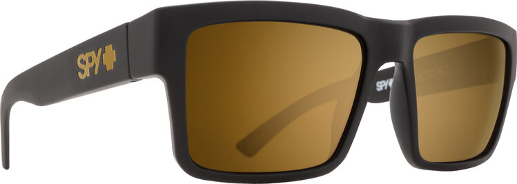 Spy Spy Montana Soft Matte Black | Happy Bronze w/ Gold Spectra Mirror