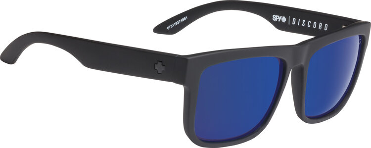 Spy Spy Discord Matte Black | Happy Bronze Polarized Blue Mirror