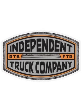 Independent Indy Itc Curb Stickers | Grey/Orange