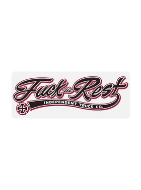 Independent Indy Ftr Script Stickers | White/Red/Black