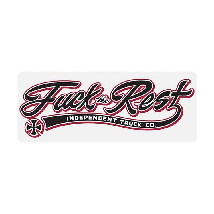 Independent Indy Ftr Script Stickers | White/Red/Black