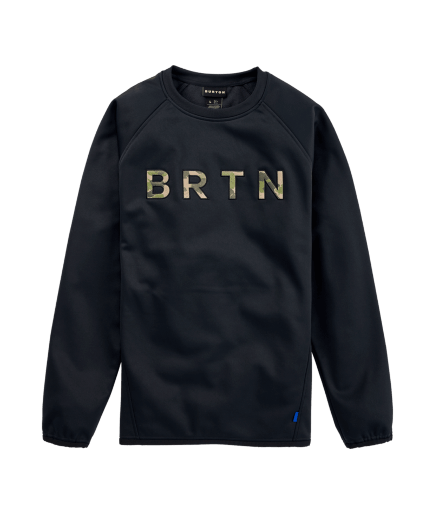 Burton M Crown Weatherproof Pullover Crewneck Fleece True Black S3 Boardshop