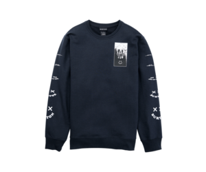 Burton M Skeleton Key 24 Fleece Crewneck True Black S3 Boardshop