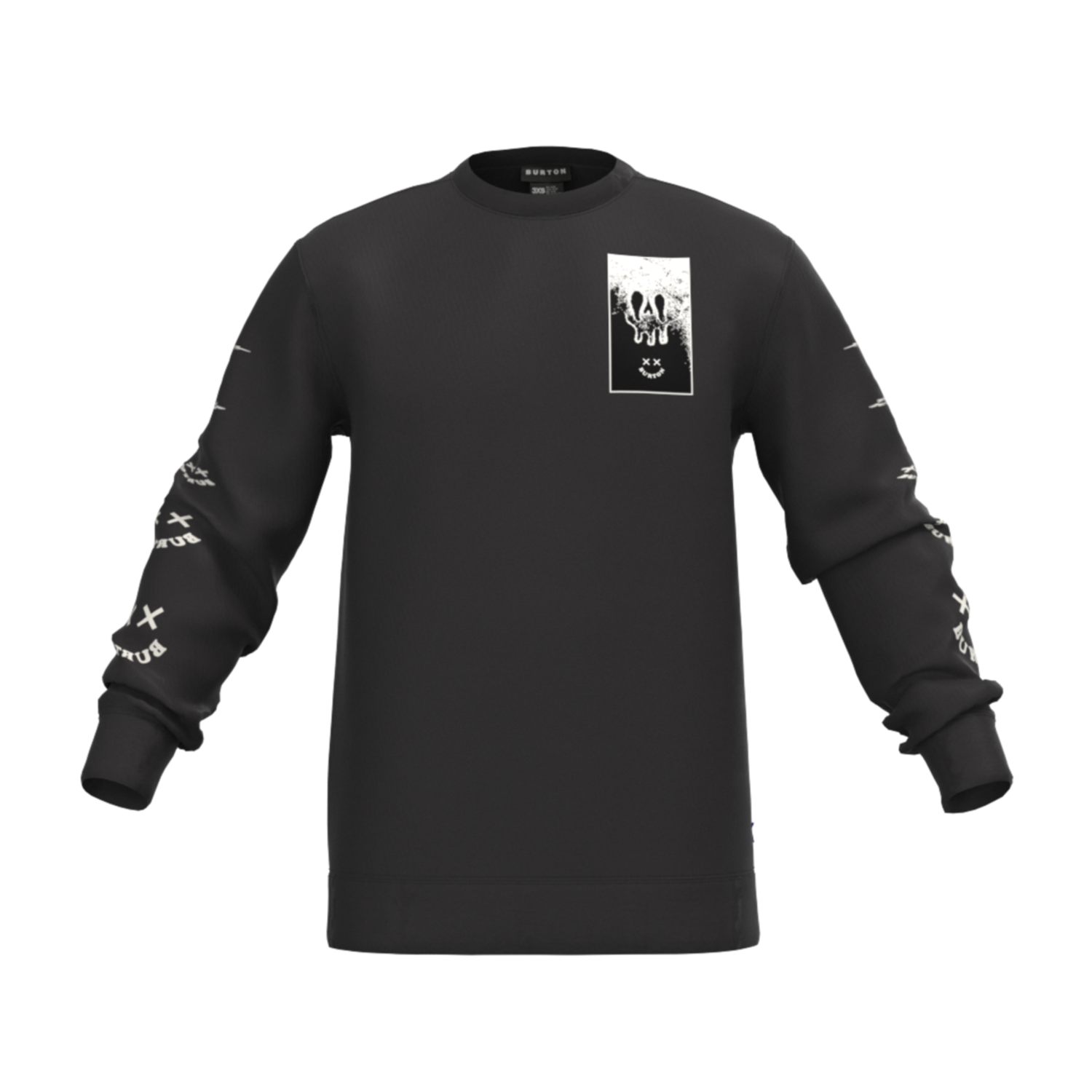 Burton M Skeleton Key 24 Fleece Crewneck True Black S3 Boardshop