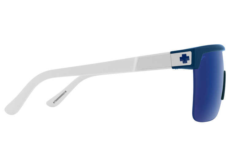 Spy Spy Flynn 5050 Matte Blue Matte White | Happy Gray Green Blue Mirror