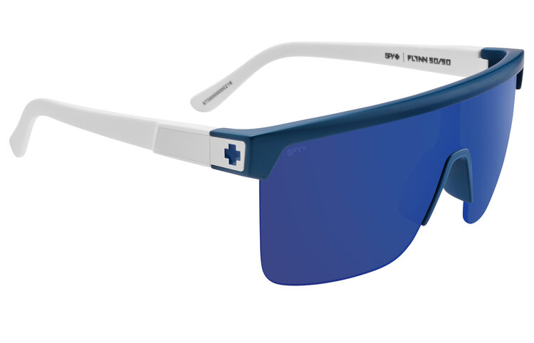 Spy Spy Flynn 5050 Matte Blue Matte White | Happy Gray Green Blue Mirror