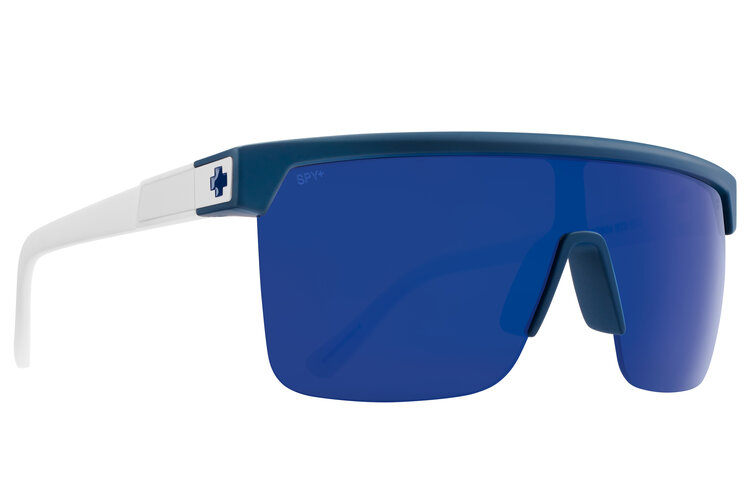 Spy Spy Flynn 5050 Matte Blue Matte White | Happy Gray Green Blue Mirror