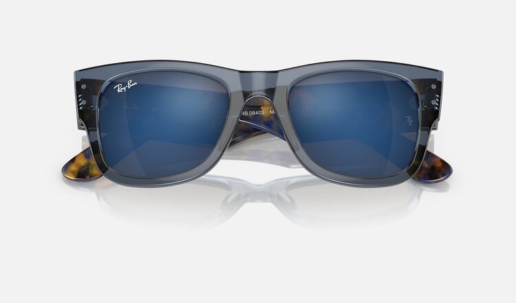 Ray Ban Ray Ban Mega Wayfarer Transparent Dark Blue | 6638O4