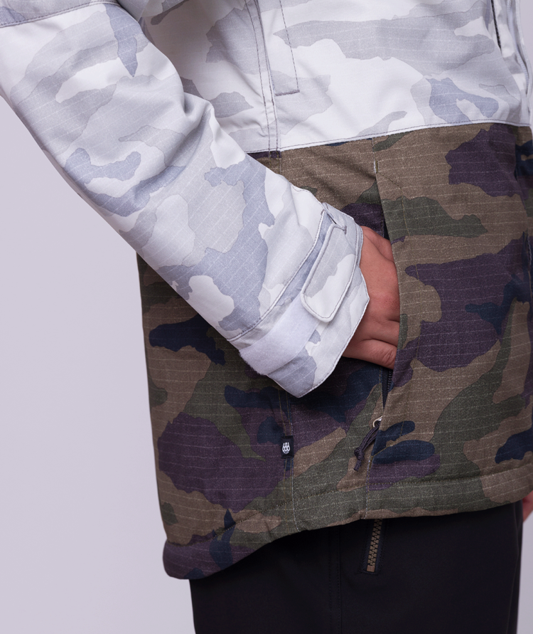 686 686 Womens Athena Jacket W24 | White Camo Colorblock