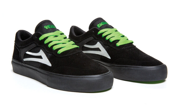 Lakai Lakai  Staple (Mens) | Black/Uv Green Suede