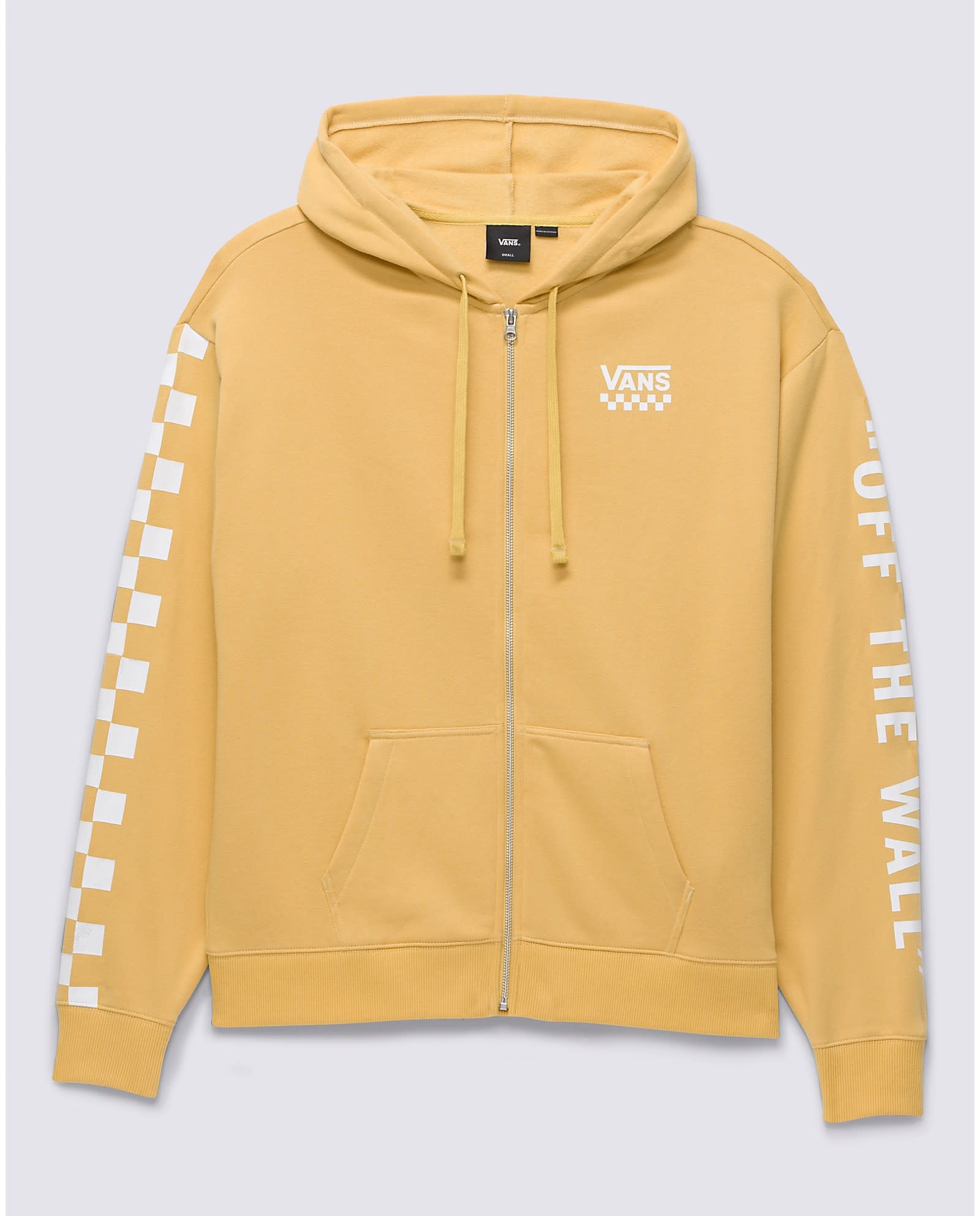 Yellow vans shop checkered hoodie