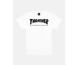 Blue and white thrasher shirt deals