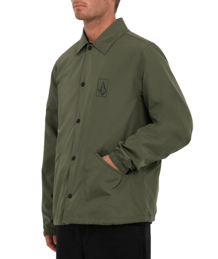 Volcom Volcom Mens Skate Vitals Coaches Jacket | Squadron Green