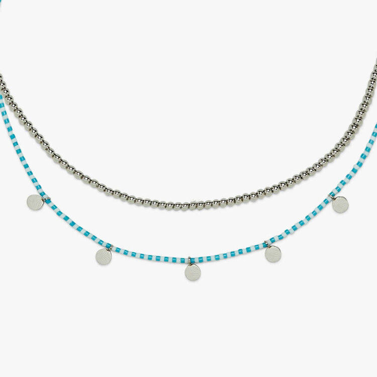 Pura Vida Pura Vida Cabana Necklace Set | Silver