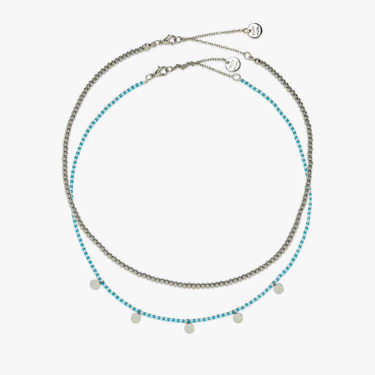 Pura Vida Pura Vida Cabana Necklace Set | Silver