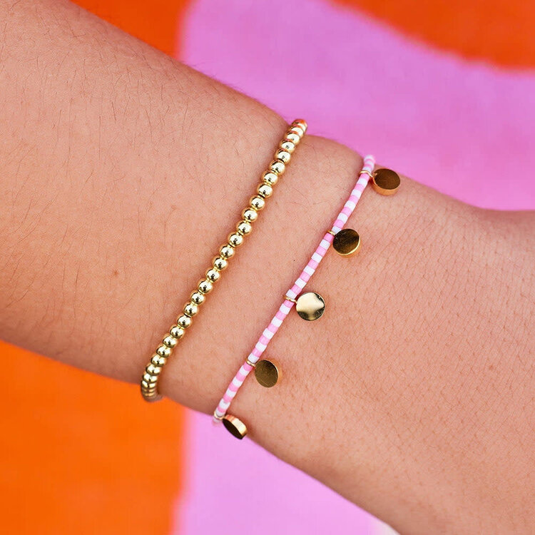 Pura Vida Pura Vida Cabana Stretch Bracelet Set | Gold