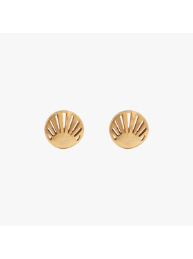 Pura Vida Pura Vida Cutout Sunburst Stud Earrings | Gold