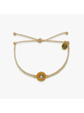 Pura Vida Pura Vida Gemstone Eye Coin Gold Bracelet | Vanilla