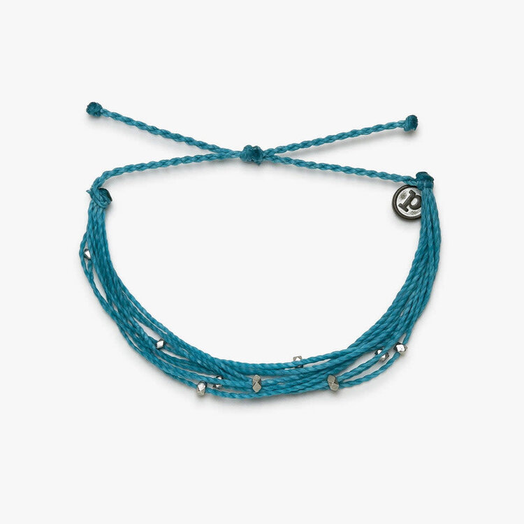 Pura Vida Pura Vida Silver Malibu Bracelet | Pacific Blue