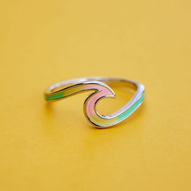 Pura Vida Pura Vida Tie Dye Wave Ring | Silver