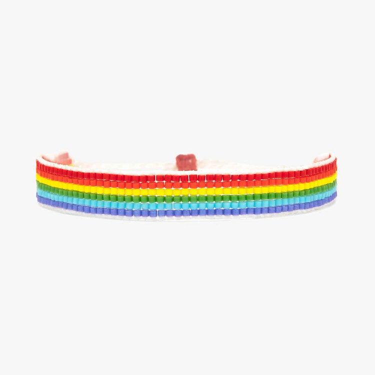 Pura Vida Pura Vida Woven Rainbow Seed Bead Bracelet | Rainbow