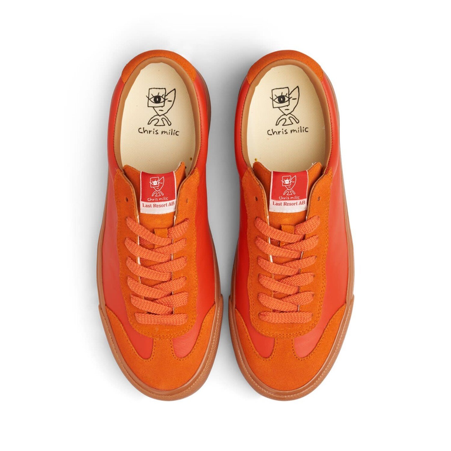 Last Resort AB Last Resort Milic Leather/Suede Lo (Mens) | Duo Orange/Gum