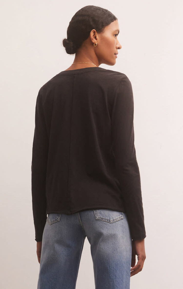 Z Supply Z Supply Dream Slub Ls Tee | Black