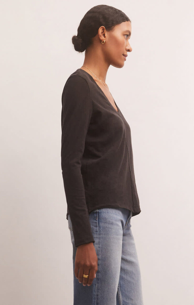 Z Supply Z Supply Dream Slub Ls Tee | Black