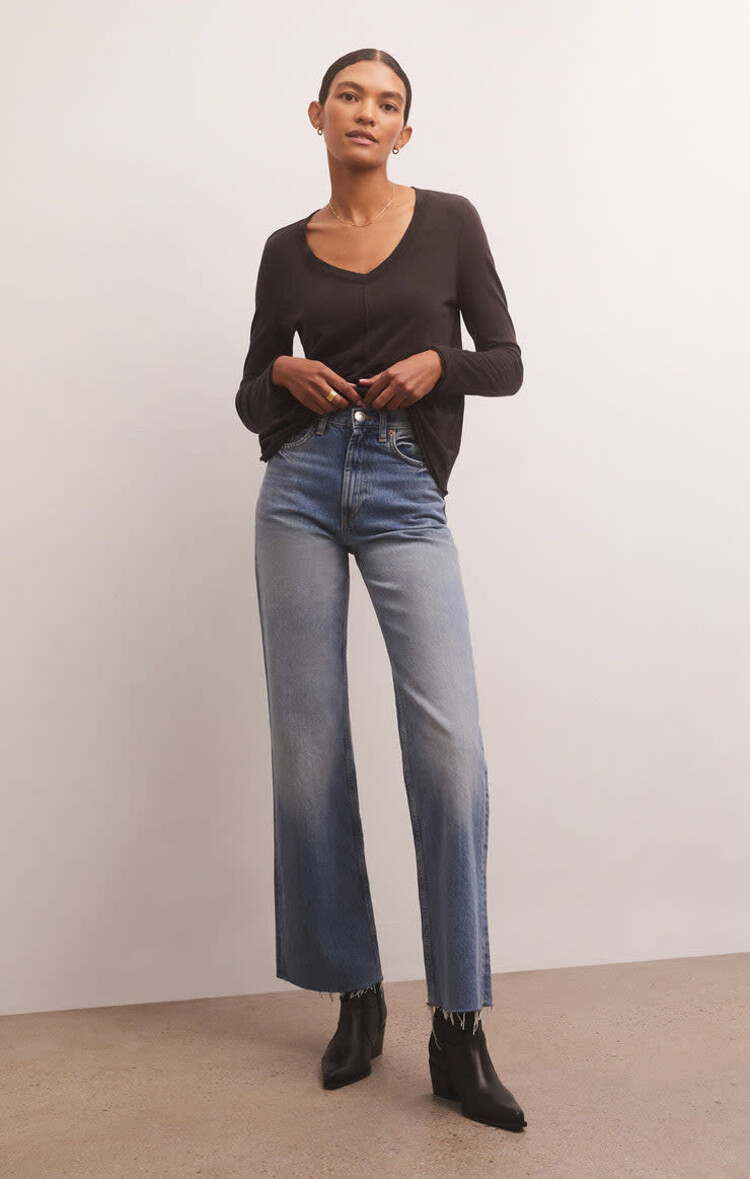 Z Supply Z Supply Dream Slub Ls Tee | Black