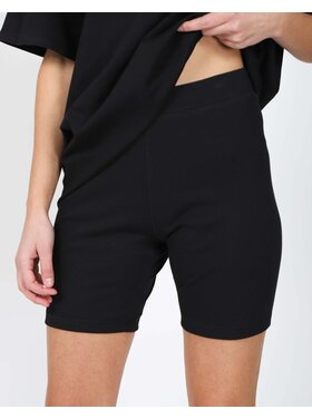 Brunette Brunette Ribbed Biker Shorts | Black