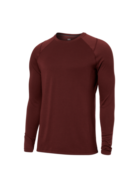 SAXX Saxx Roast Master Mid-Weight Long Sleeve Crew | Dark Brick