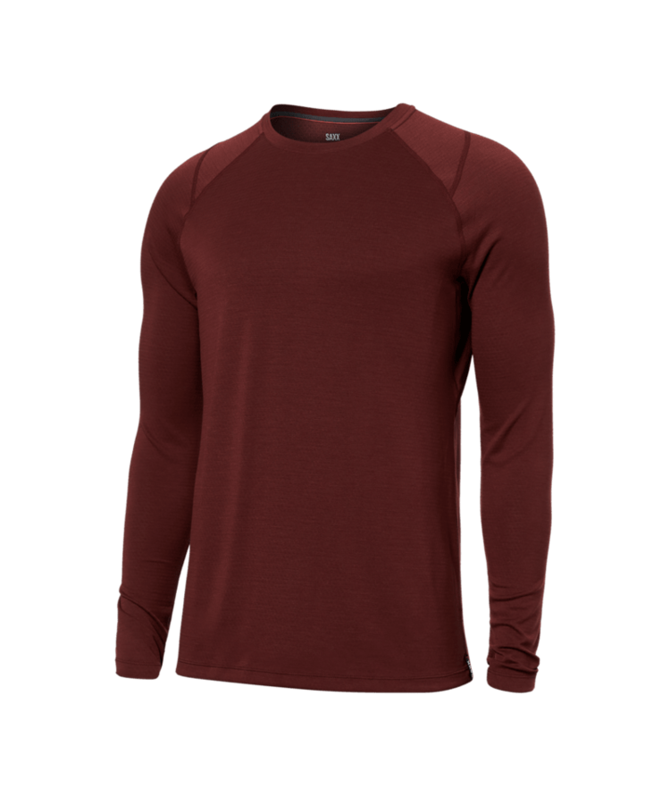 SAXX Saxx Roast Master Mid-Weight Long Sleeve Crew | Dark Brick